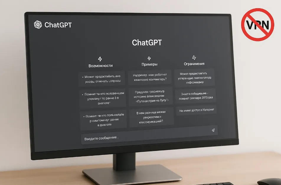 Chat GPT на русском без VPN