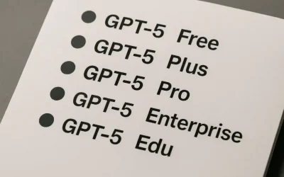 GPT-5 в тарифах ChatGPT: Free, Plus, Pro, Team, Enterprise