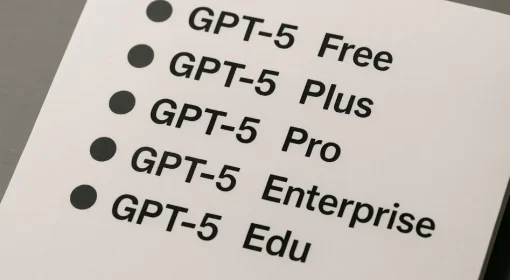 GPT-5 в тарифах ChatGPT: Free, Plus, Pro, Team, Enterprise
